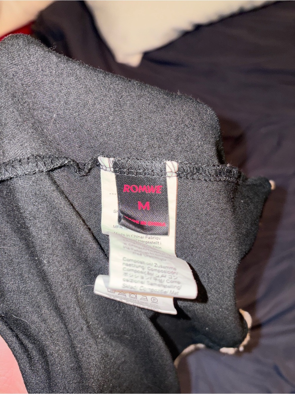 ROMWE Black Camisole with Cream Lace Trim - Picture 2 of 4